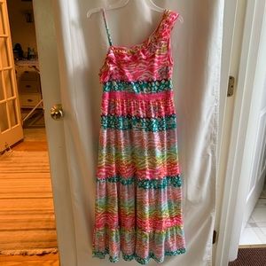 Gorgeous Faded Glory dress in pretty neon print.